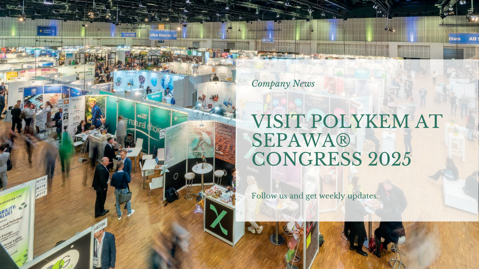 베를린의 Sepawa® Congress 2025에서 Polykem Booth를 방문하십시오!
