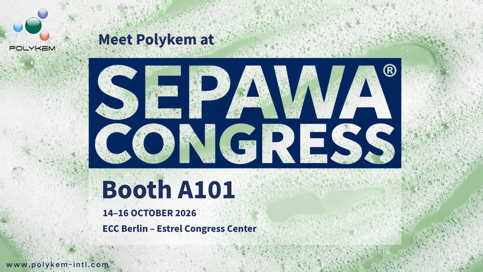 Polykem, SEPAWA Congress 2026에 전시 – 부스 A101 방문